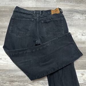 Indigo Palms Faded Black Mens 33x30 Classic Fit Mid‎ Rise Straight Denim Jeans